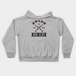 Arlen Gun Club (Black) Kids Hoodie